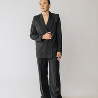 The Matildas Pinstripe Double Breasted Blazer