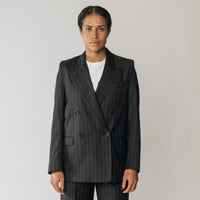 The Matildas Pinstripe Double Breasted Blazer