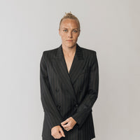 The Matildas Pinstripe Double Breasted Blazer