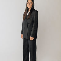 The Matildas Pinstripe Double Breasted Blazer