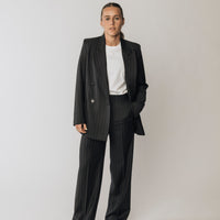 The Matildas Pinstripe Double Breasted Blazer