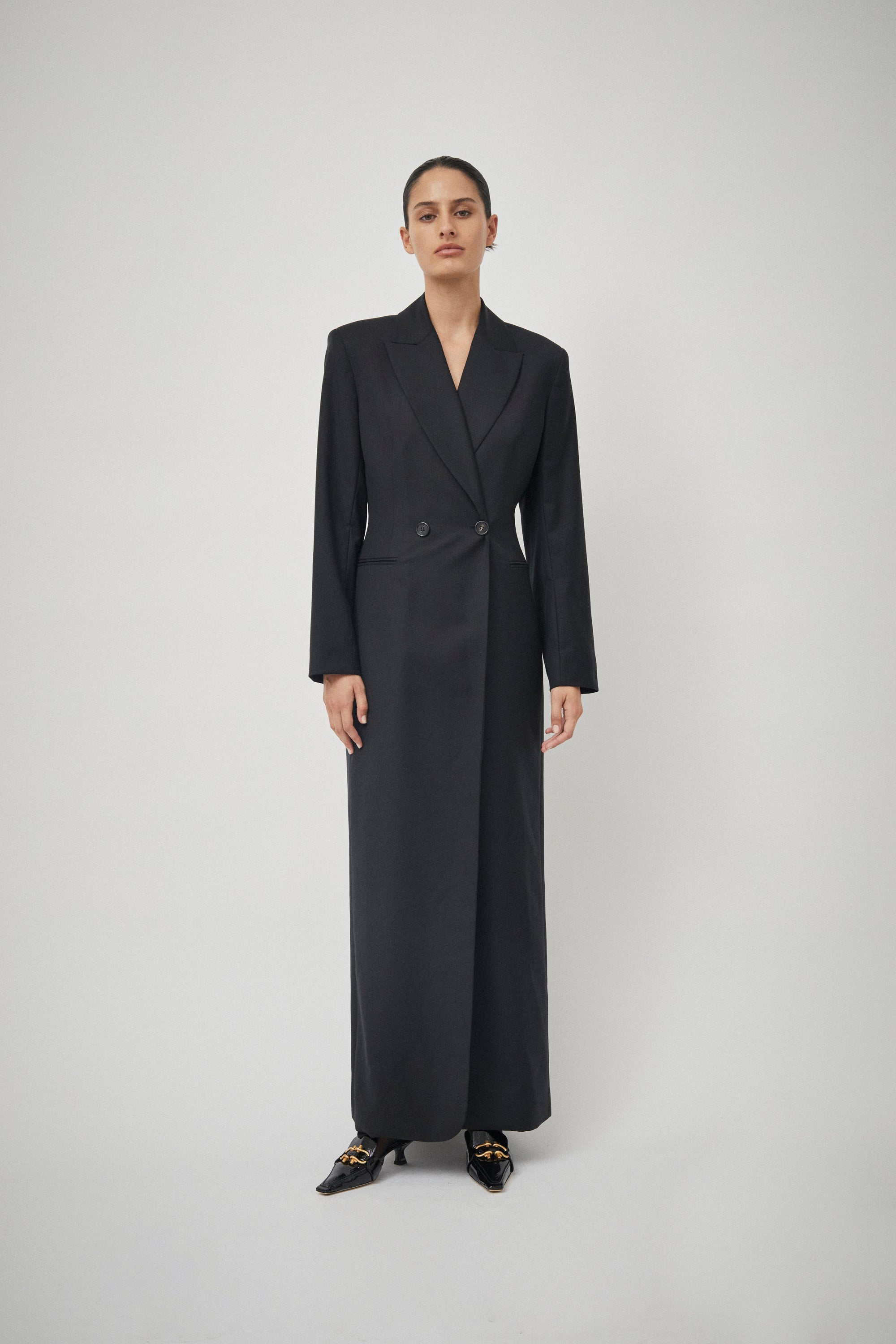Wool Double Breasted Coat