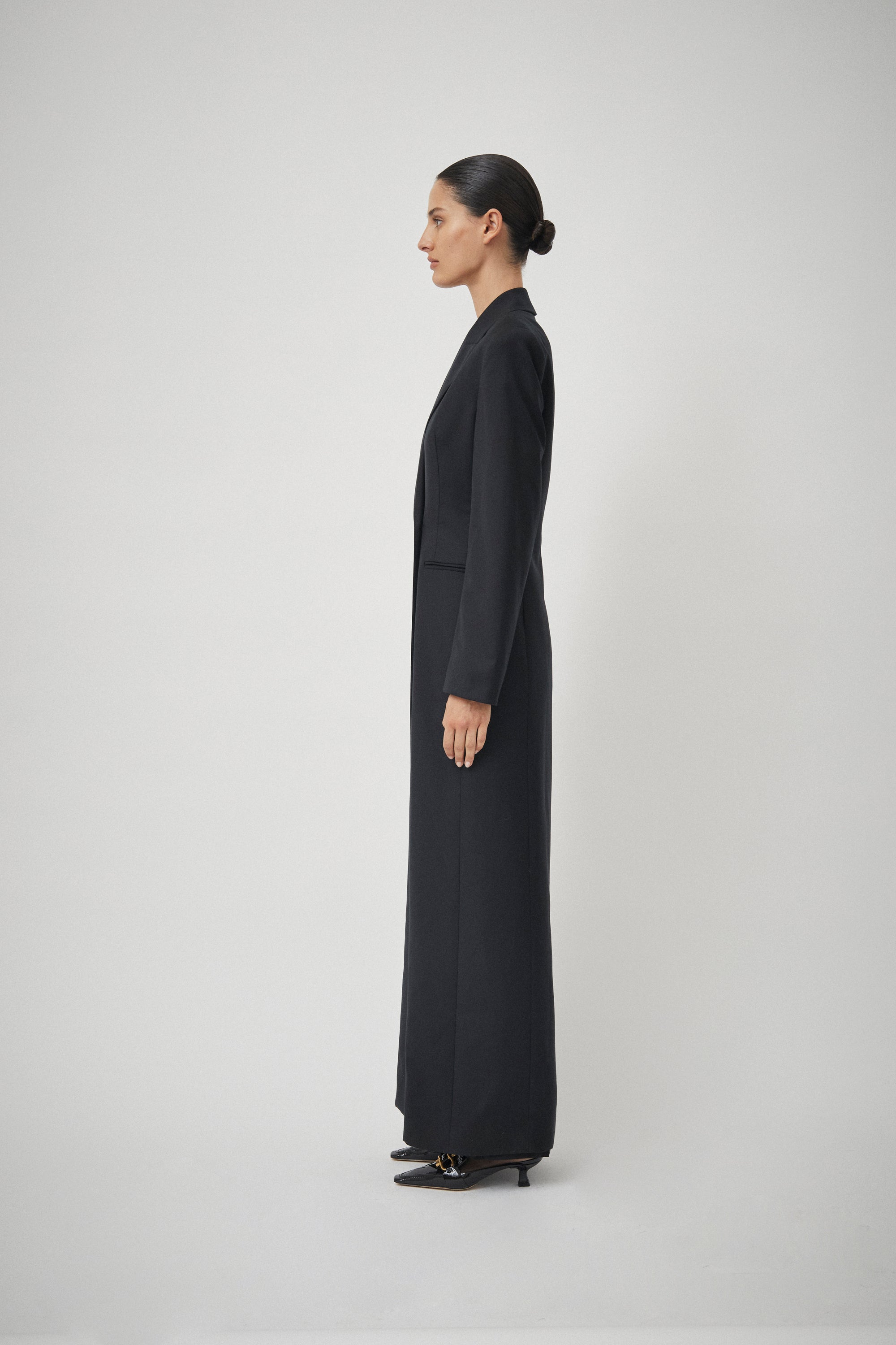 Wool Double Breasted Coat