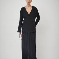 Silk Wrap Top