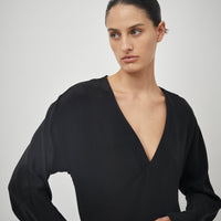 Silk Wrap Top