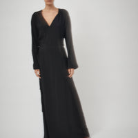 Silk Wrap Dress
