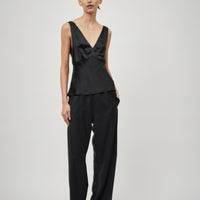 Wool Elastic Waist Pant