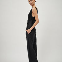Wool Elastic Waist Pant