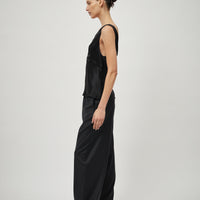 Wool Elastic Waist Pant