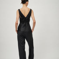 Wool Elastic Waist Pant