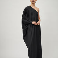 One Shoulder Gown Wool