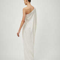 One Shoulder Gown Wool