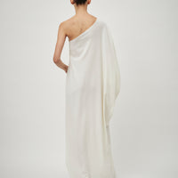 One Shoulder Gown Wool