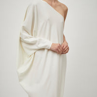 One Shoulder Gown Wool