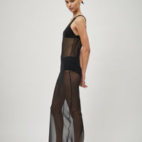 Georgette One Shoulder Tank Dress