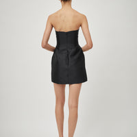 Mini Silk Strapless Dress