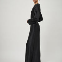 Silk Satin Wrap Dress