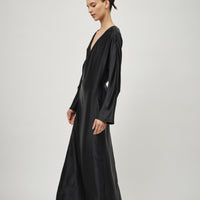 Silk Satin Wrap Dress