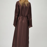 Silk Satin Wrap Dress