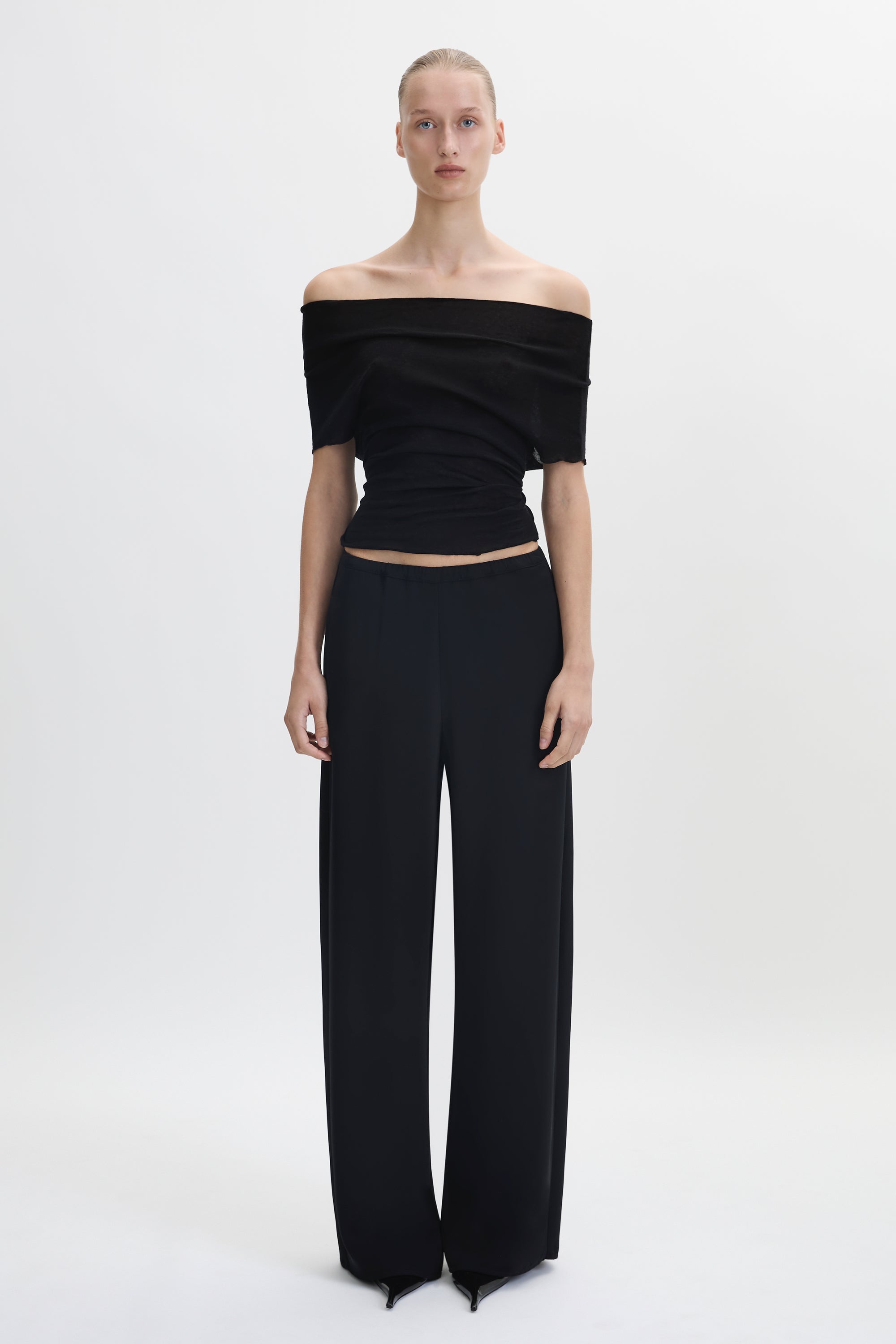 Silk Elastic Waist Pant