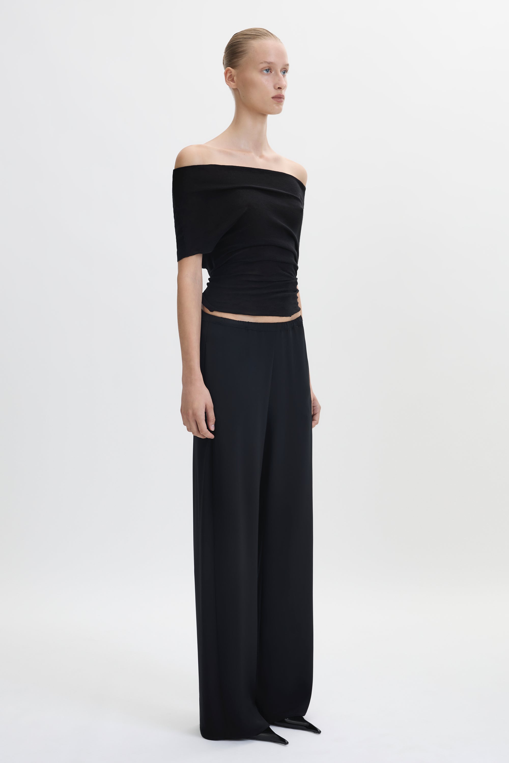 Silk Elastic Waist Pant