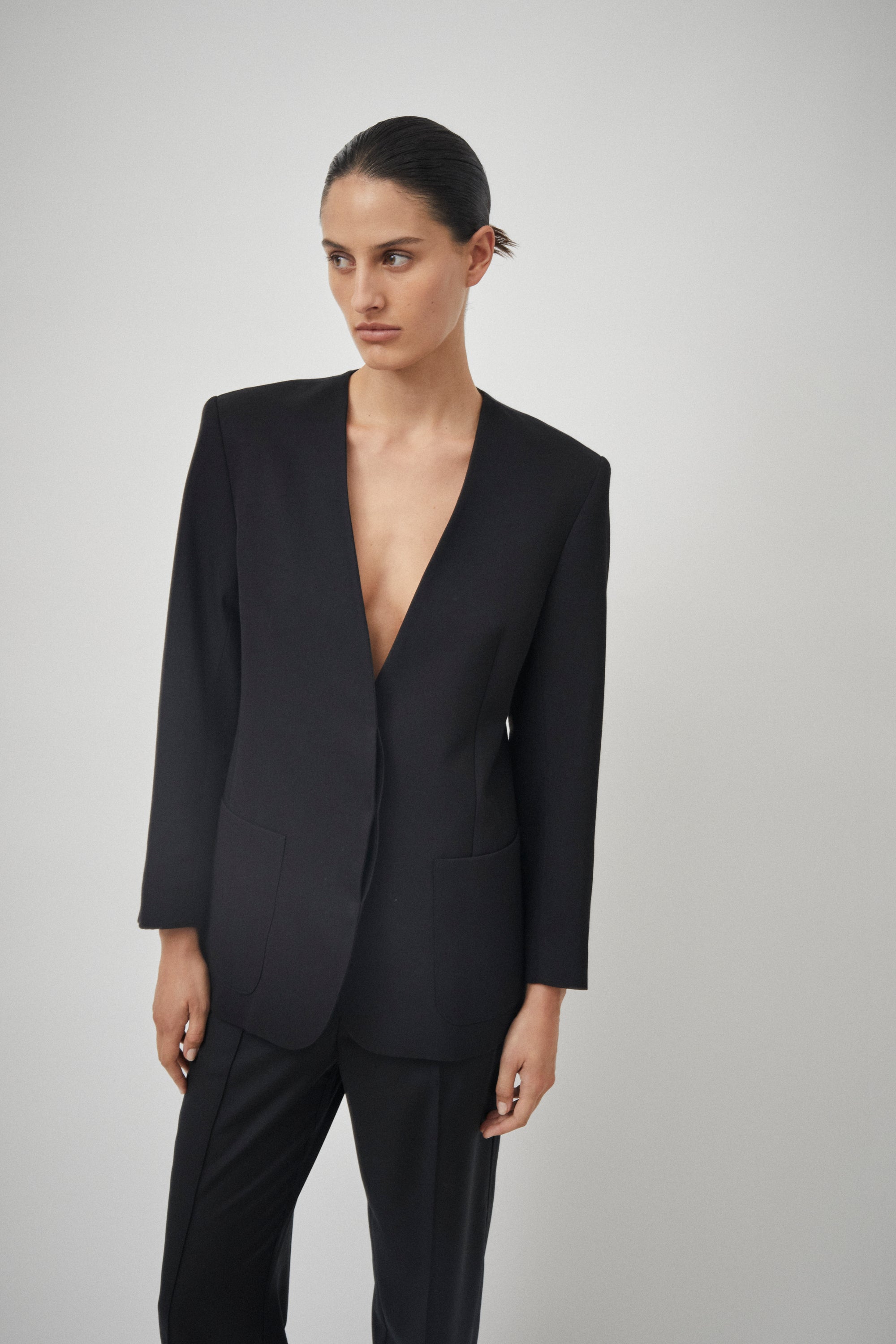 Summer Collarless Blazer