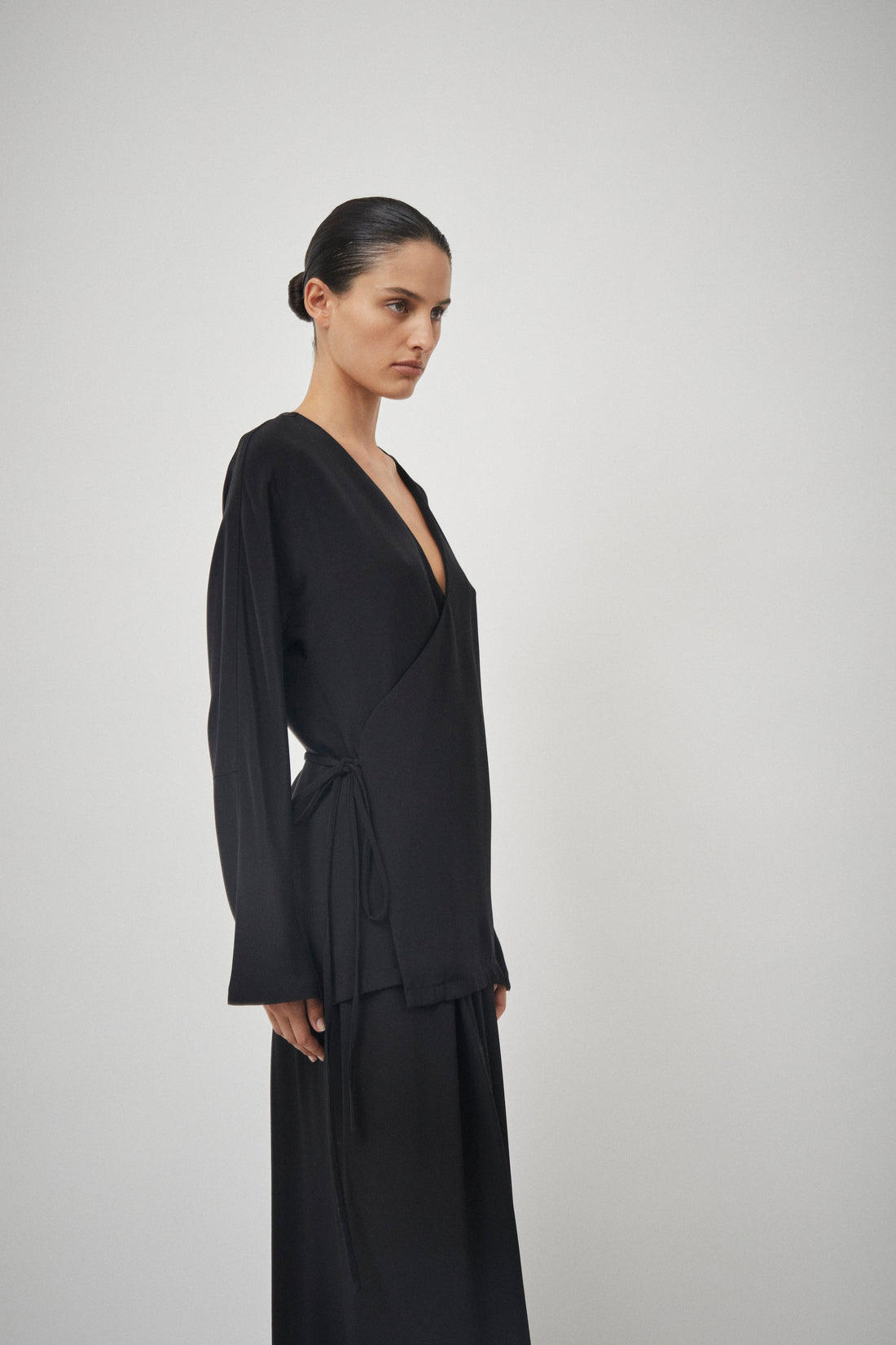Silk Wrap Top