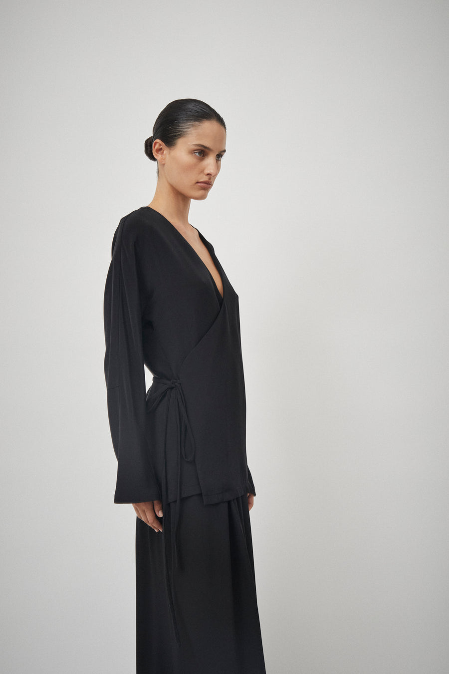 Silk Wrap Top