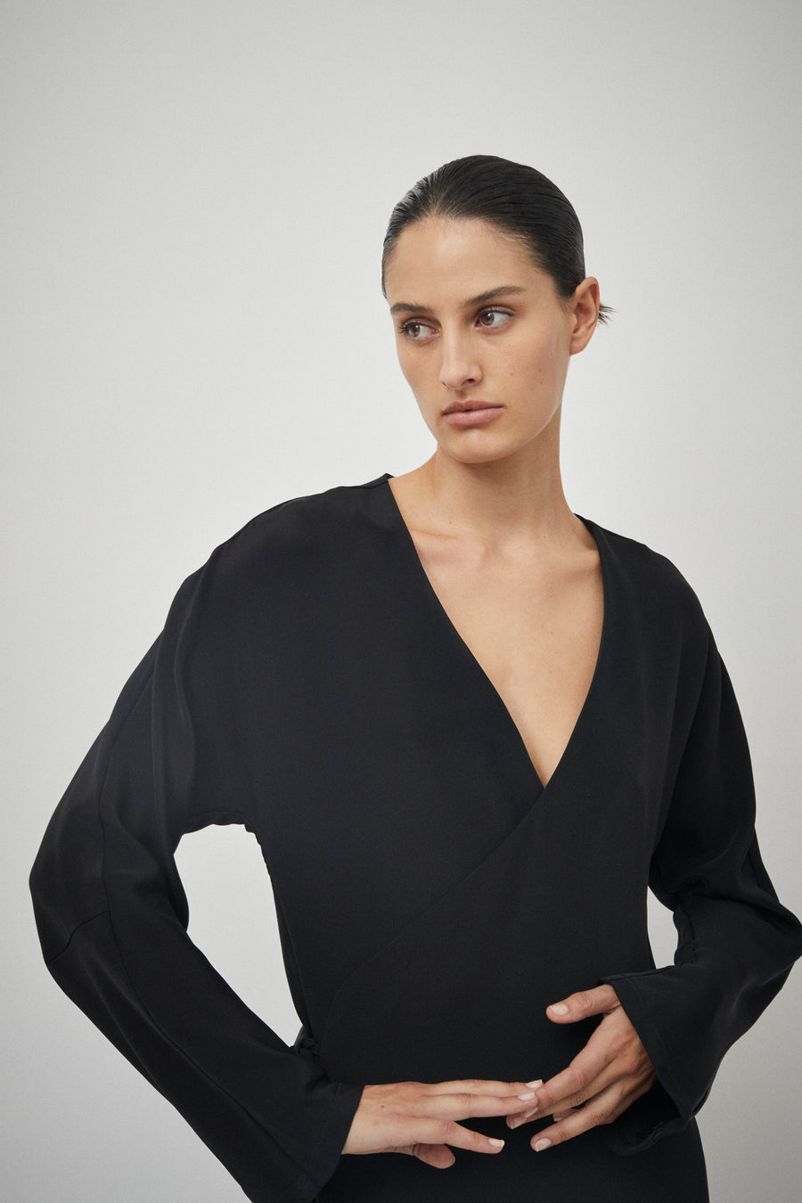 Silk Wrap Top