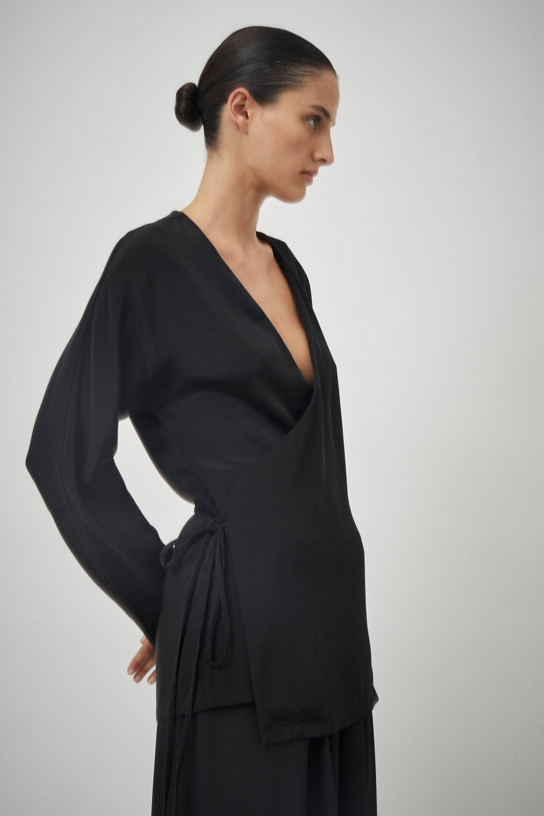 Silk Wrap Top