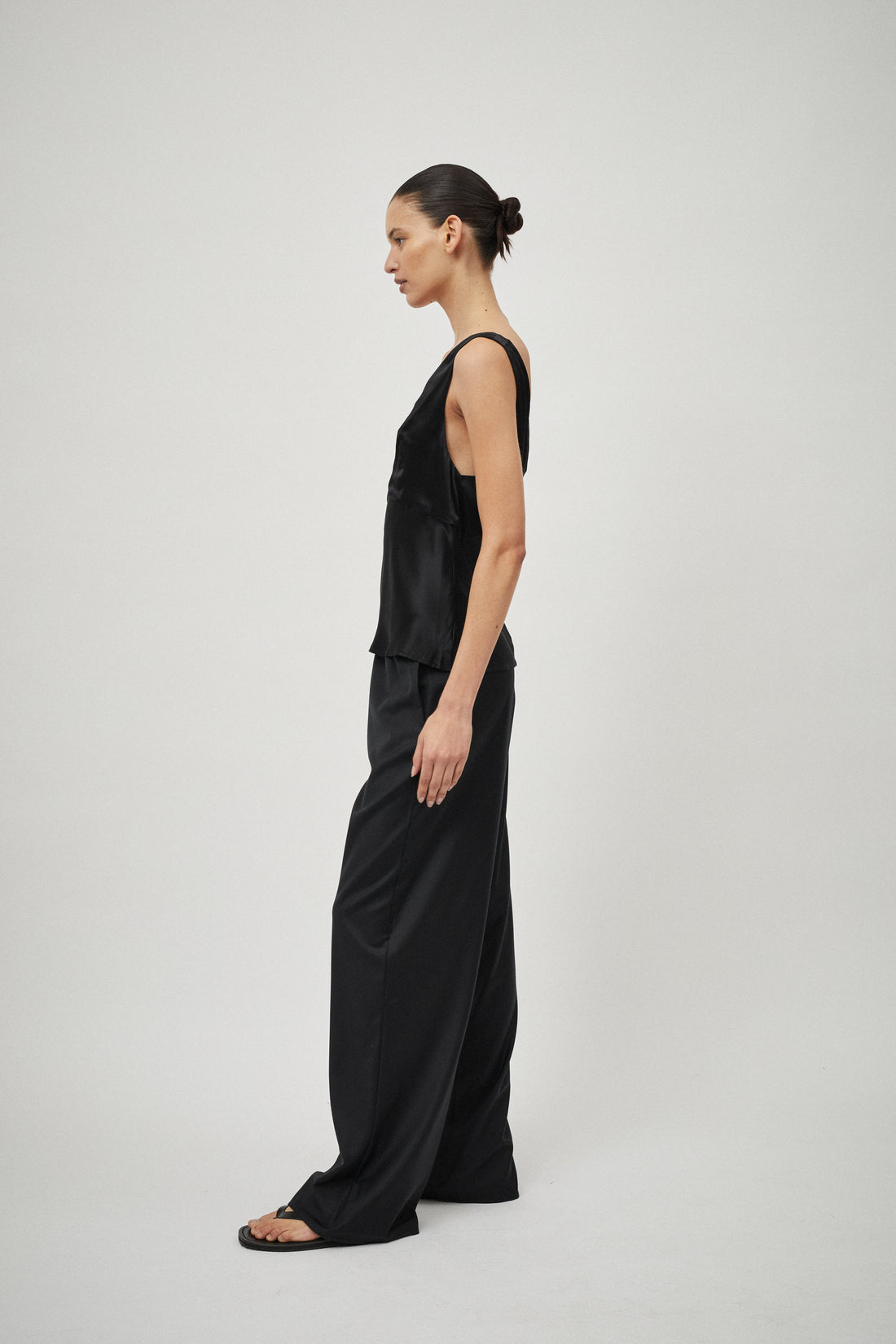 Wool Elastic Waist Pant