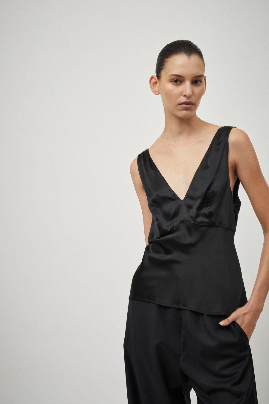 Bias Slip Top