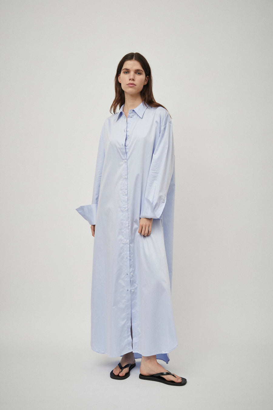 Classic Elongated Shirt Dress