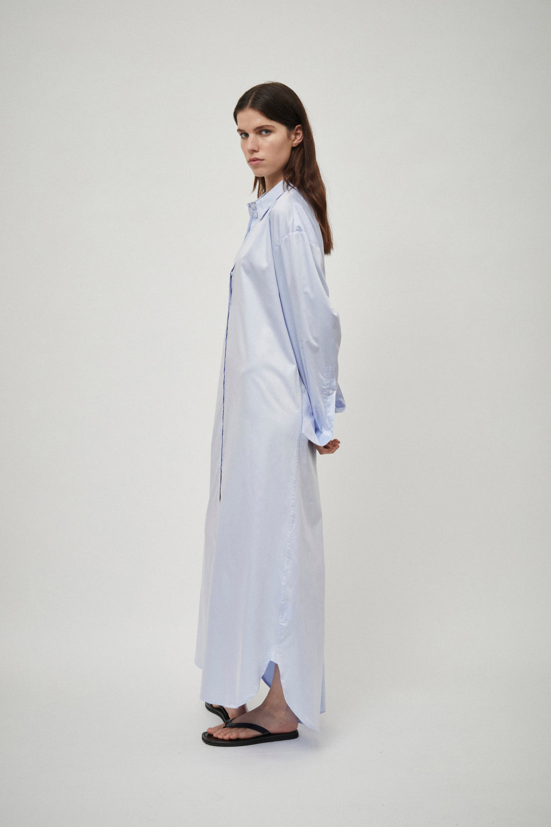 Classic Elongated Shirt Dress