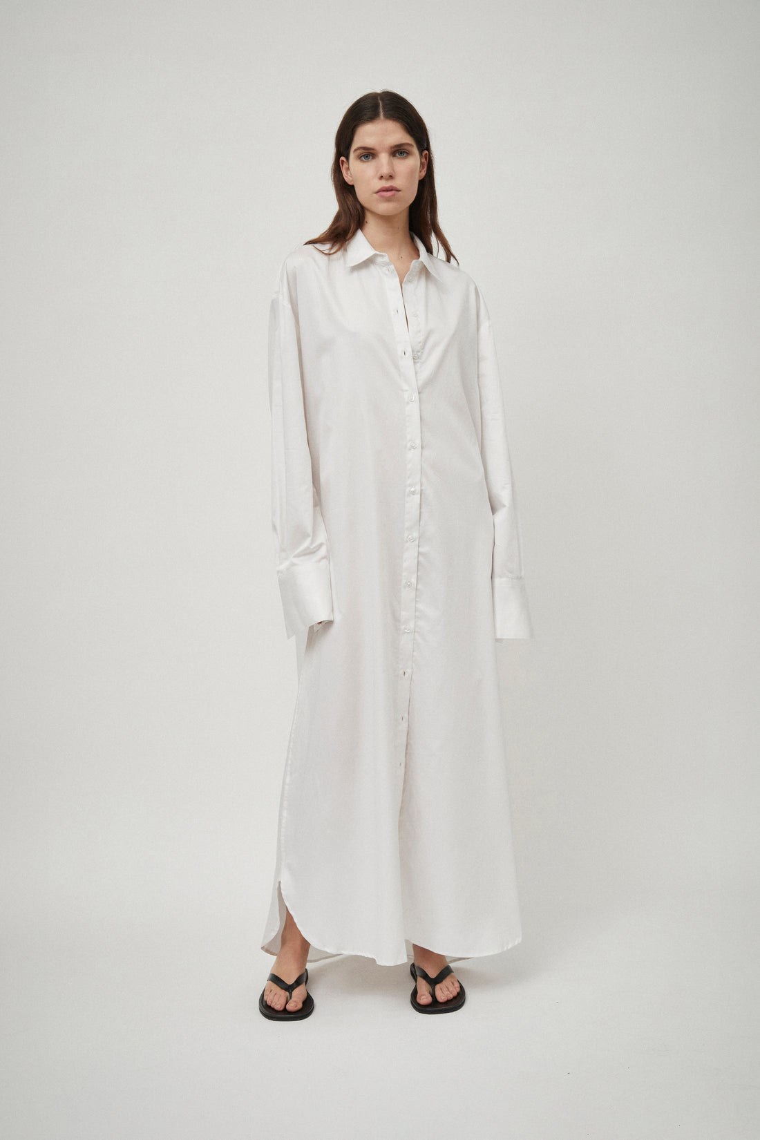 Classic Elongated Shirt Dress