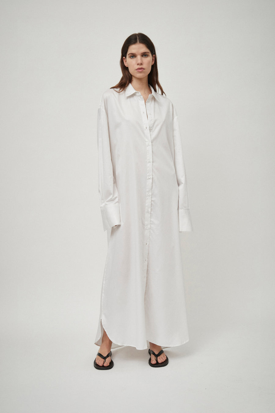 Classic Elongated Shirt Dress