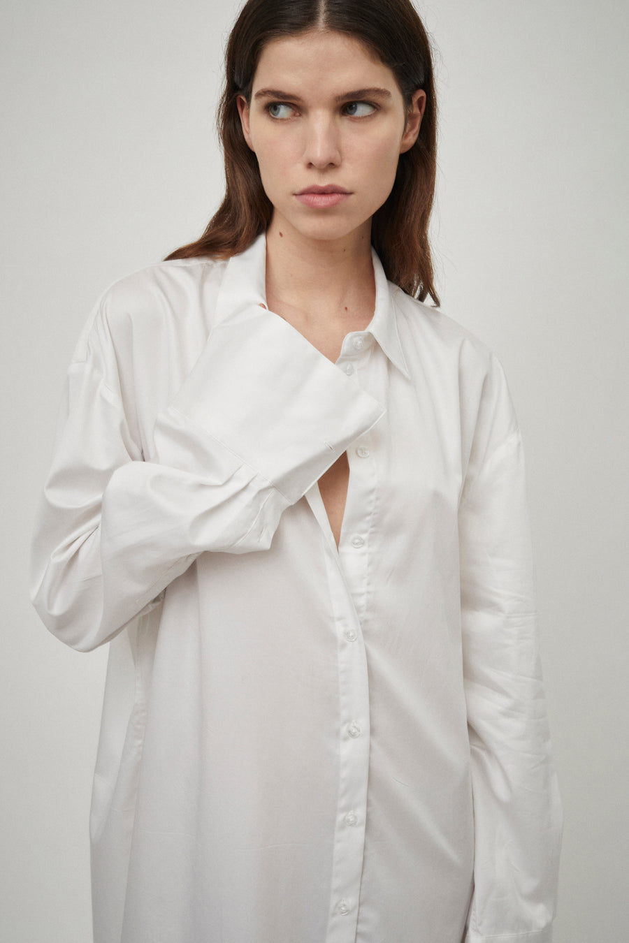 Classic Elongated Shirt Dress