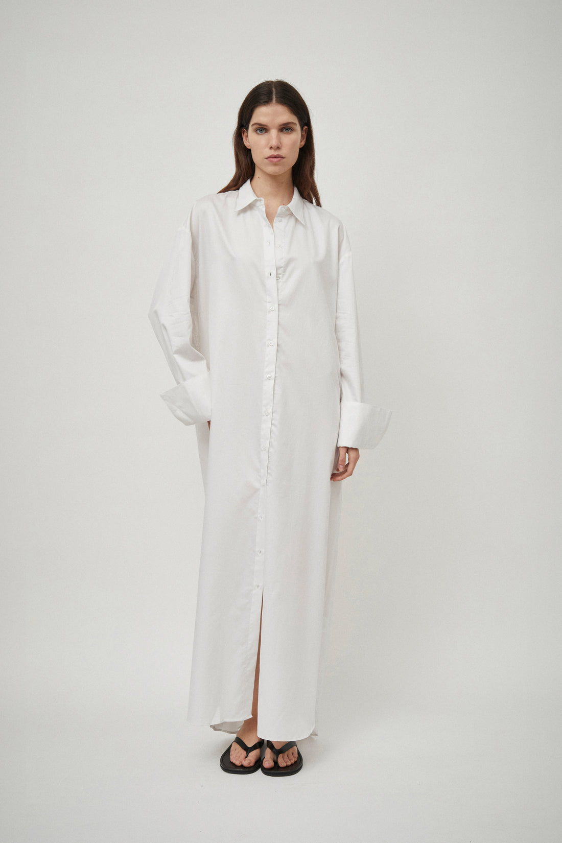 Classic Elongated Shirt Dress