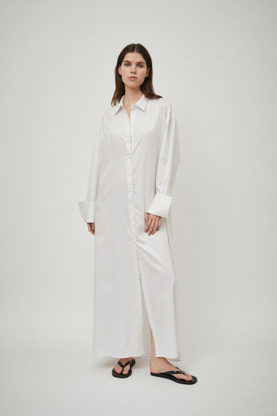 Classic Elongated Shirt Dress
