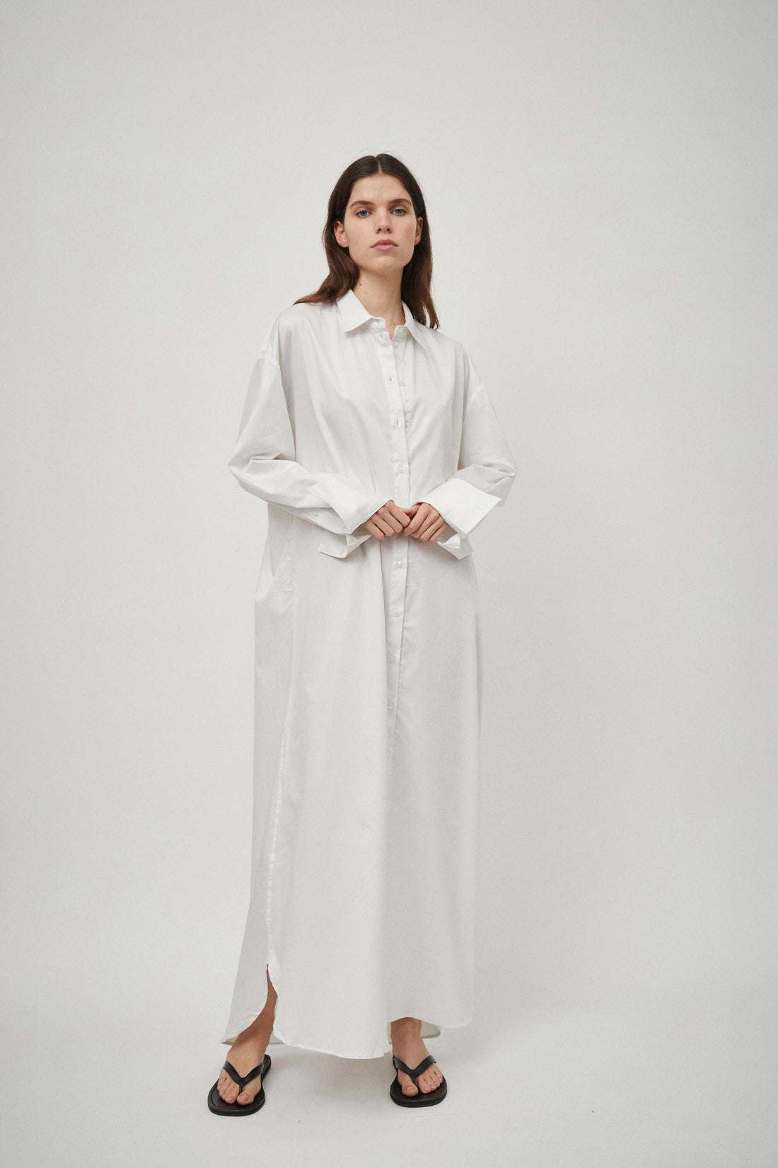 Classic Elongated Shirt Dress