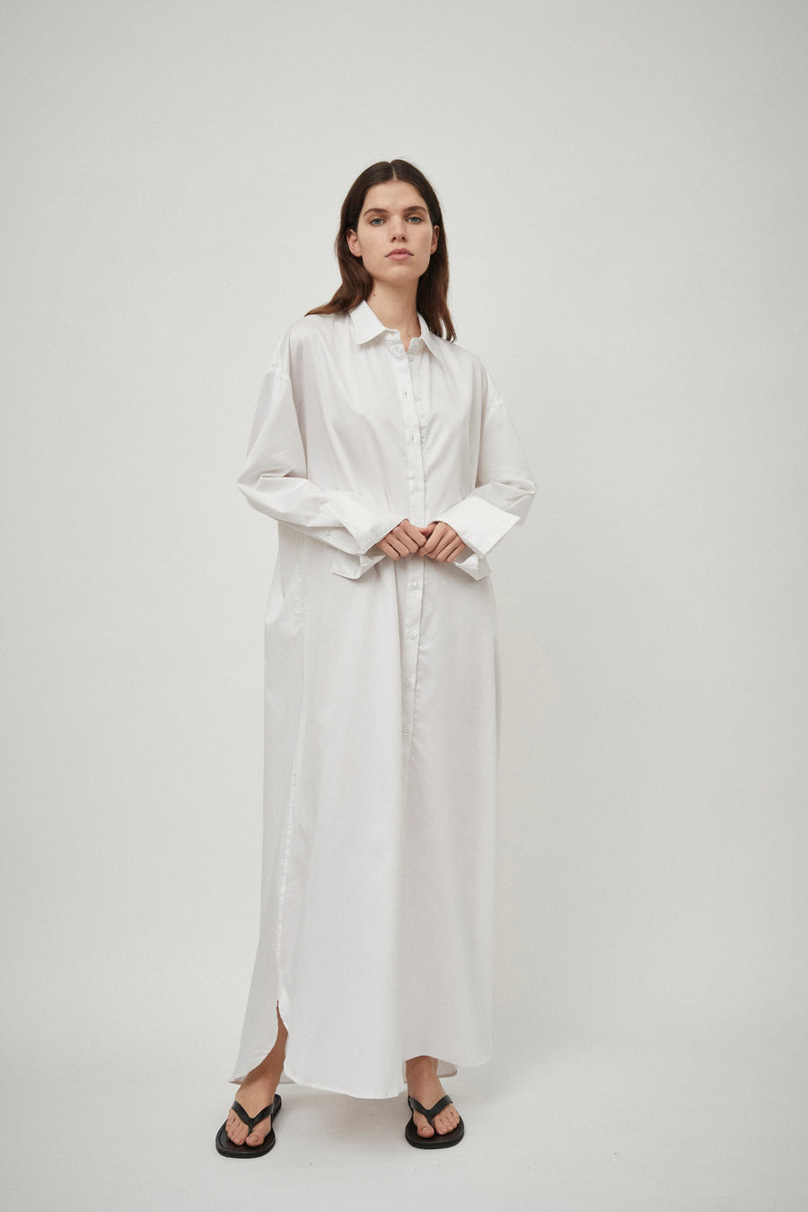 Classic Elongated Shirt Dress