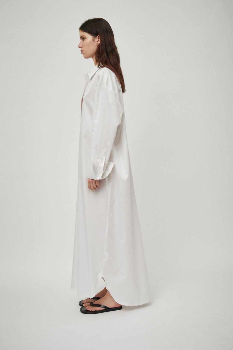 Classic Elongated Shirt Dress