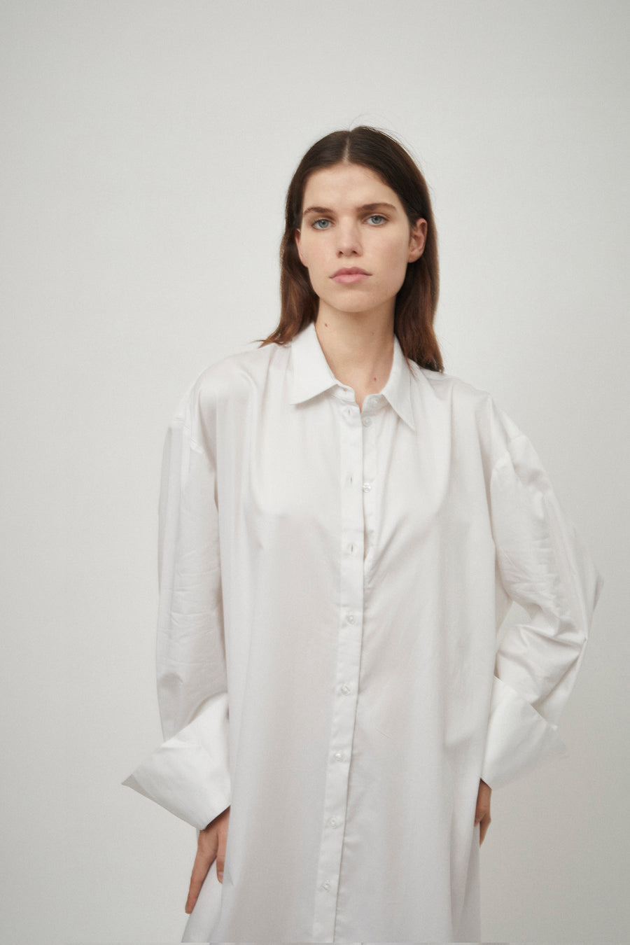 Classic Elongated Shirt Dress
