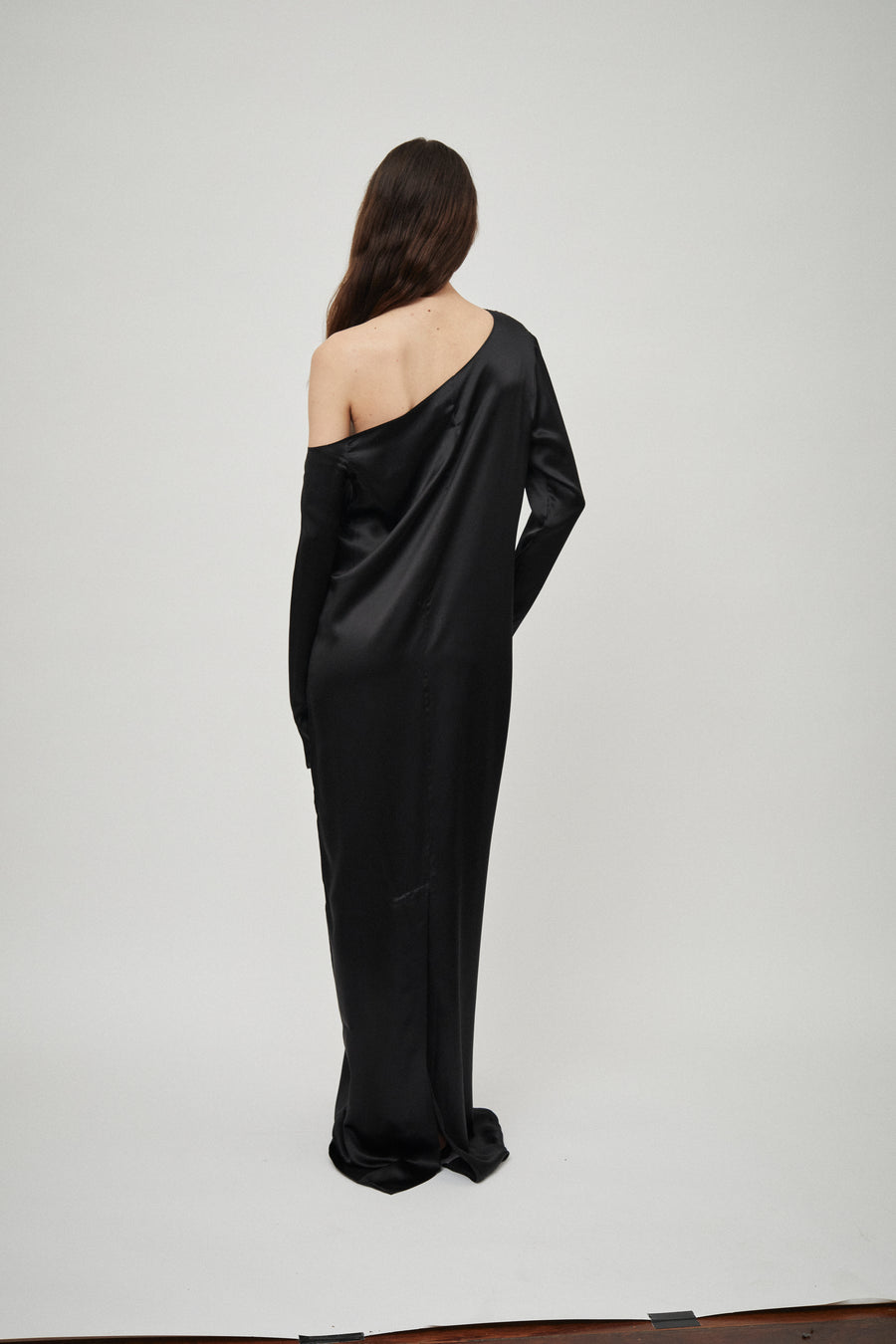 Silk Satin Asymmetric Dress