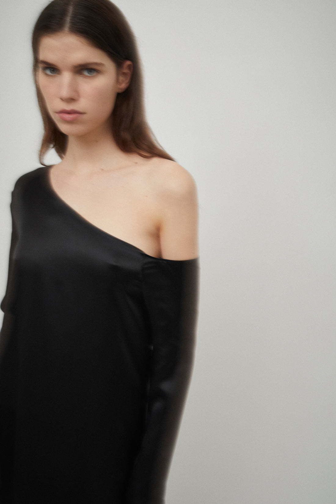 Silk Satin Asymmetric Dress