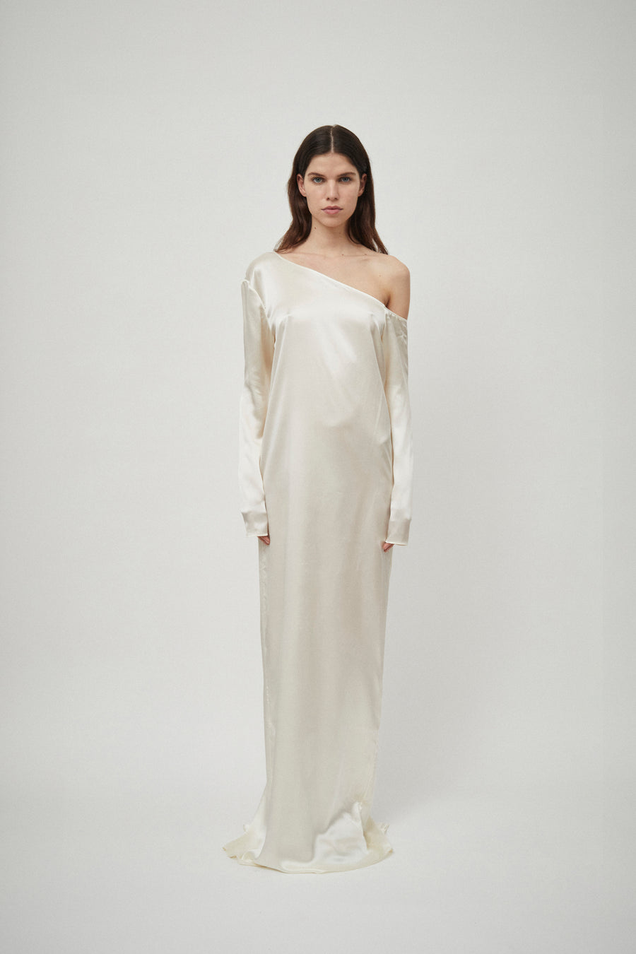 Silk Satin Asymmetric Dress