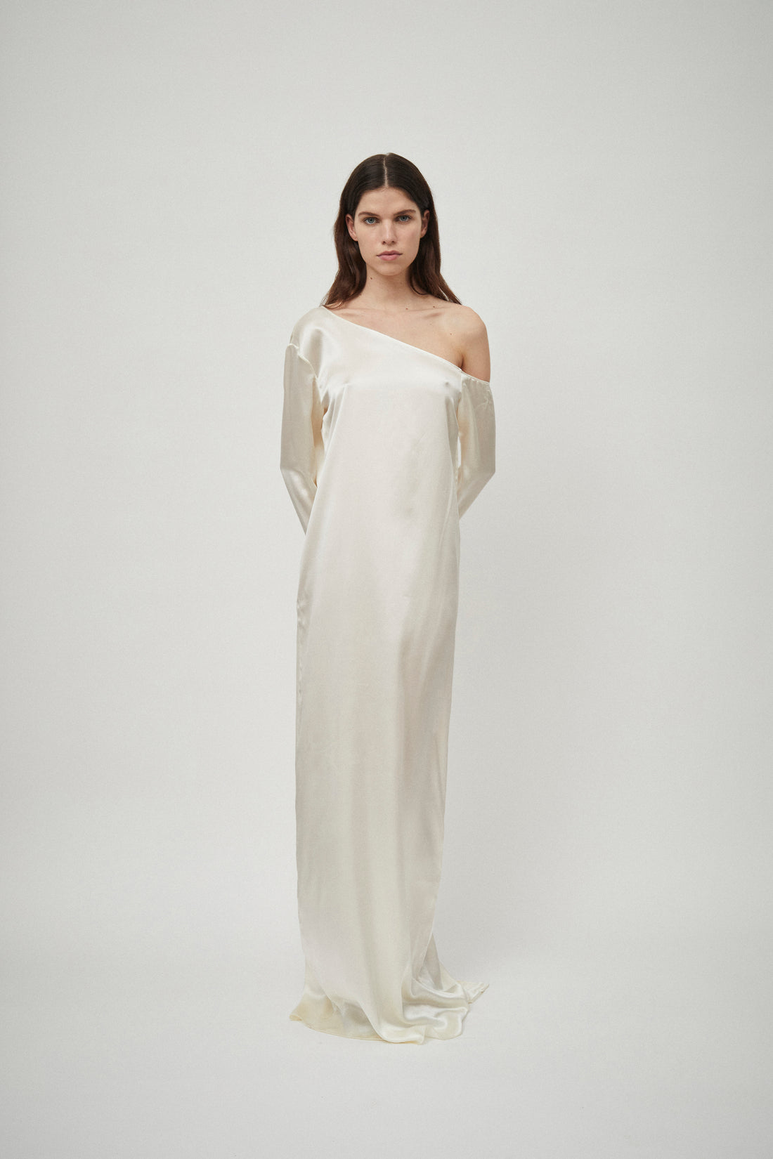 Silk Satin Asymmetric Dress