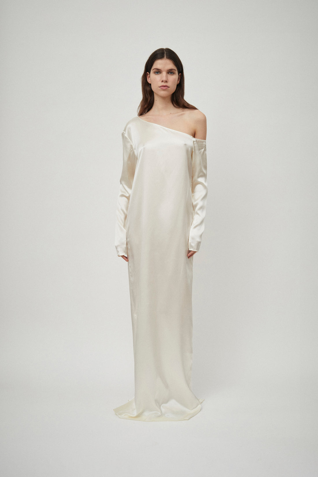 Silk Satin Asymmetric Dress