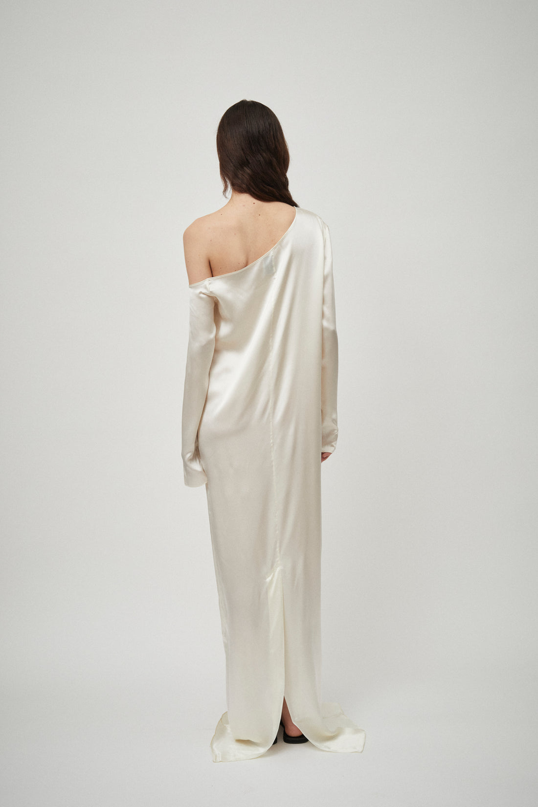 Silk Satin Asymmetric Dress