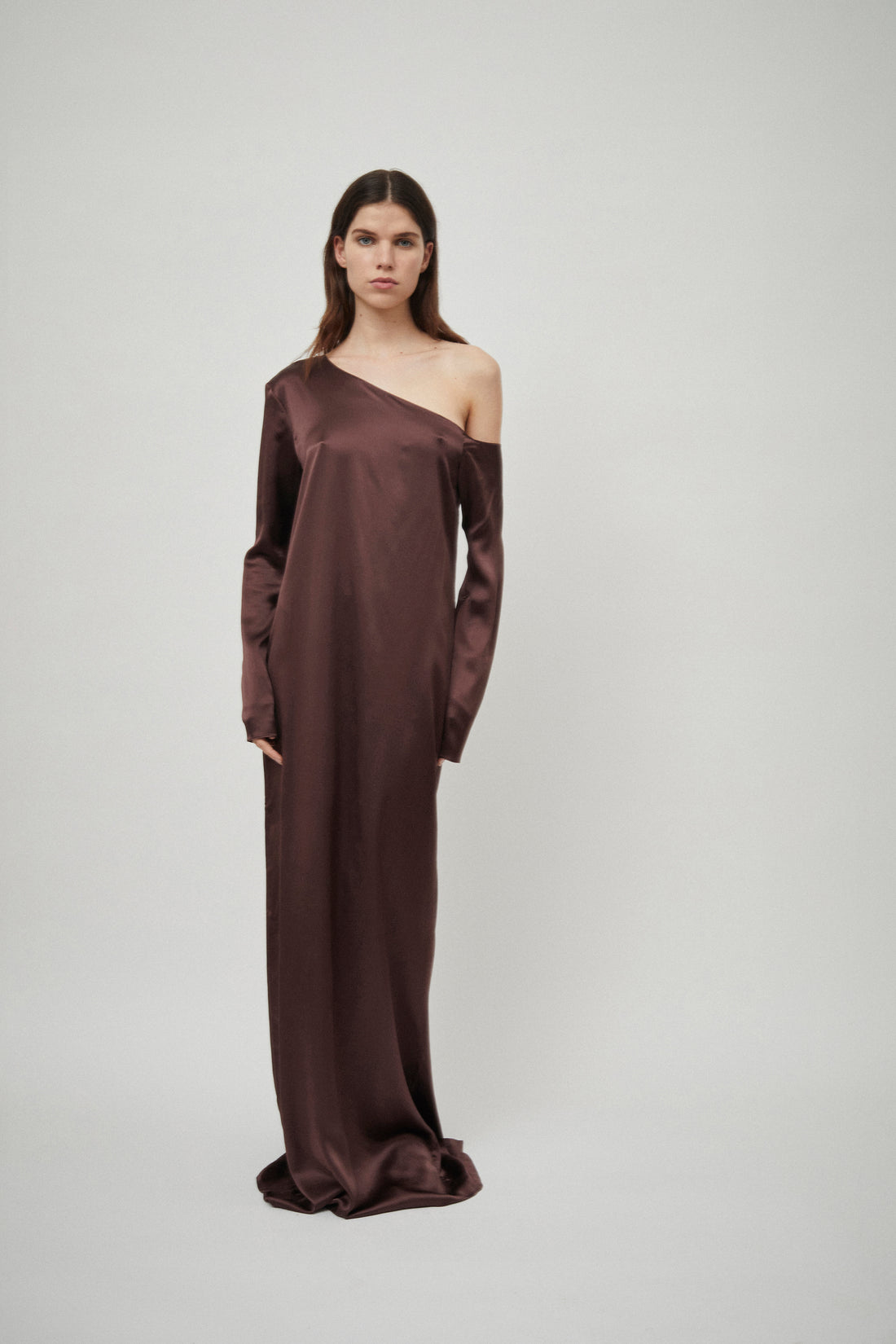 Silk Satin Asymmetric Dress